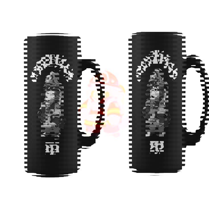 バーニーズマウンテンドッグ ファイヤーハウス パップ 面白い 消防士 コーヒーマグ