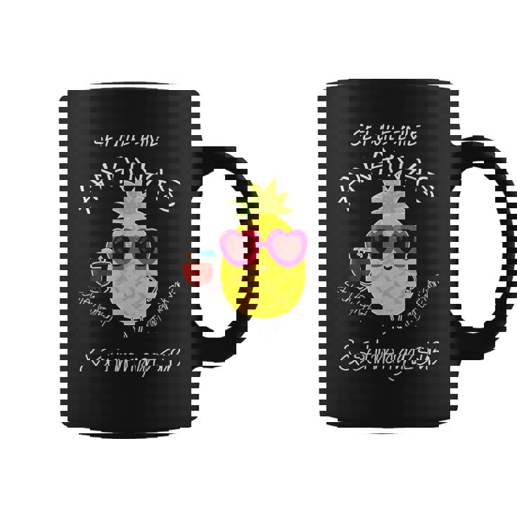 パイナップル サングラス アロハ ビーチ ハワイアン ハワイ コーヒーマグ