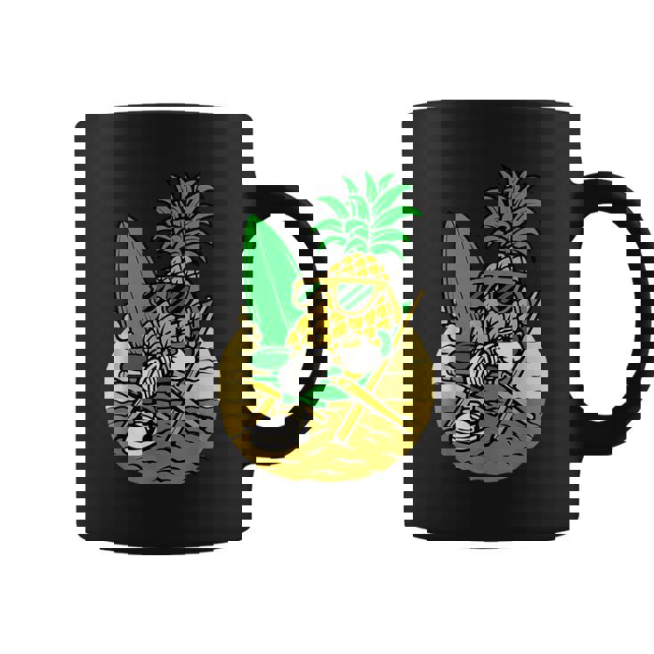 パイナップル サーファー サングラス ハワイ ハワイアン アロハ メンズ レディース コーヒーマグ