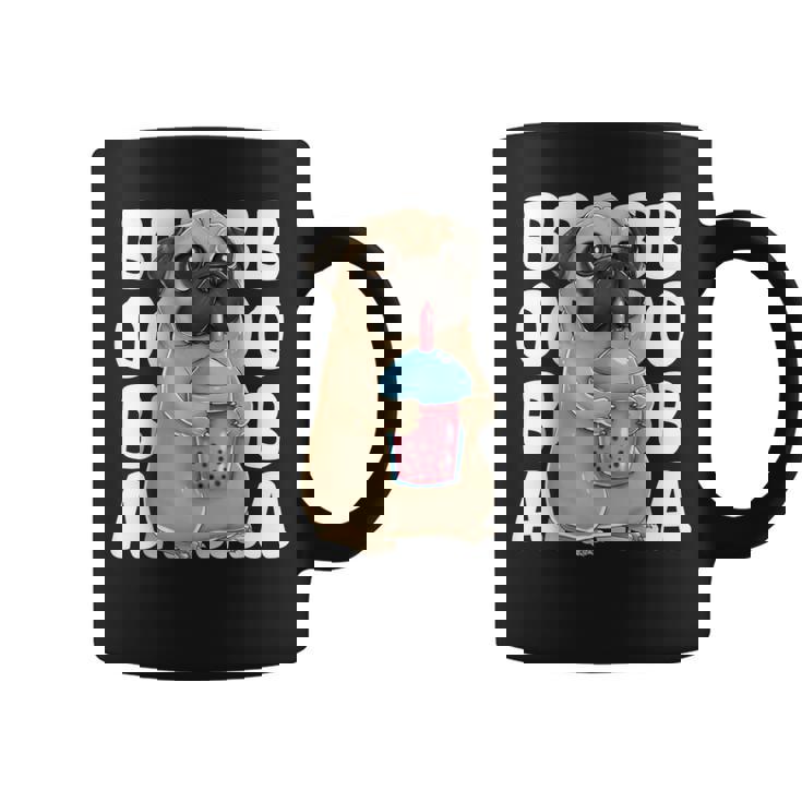 パグ 犬 カワイイ ボバ バブル ミルク ティー タピオカパール かわいい コーヒーマグ