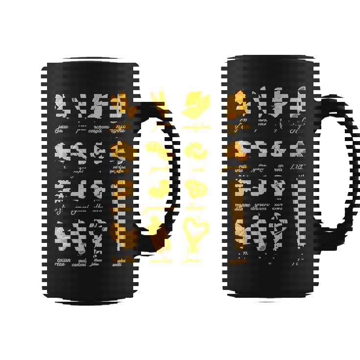 パスタタイプの麺スパゲッティ、ペンネ、トルテリーニ、ファルファッレ コーヒーマグ