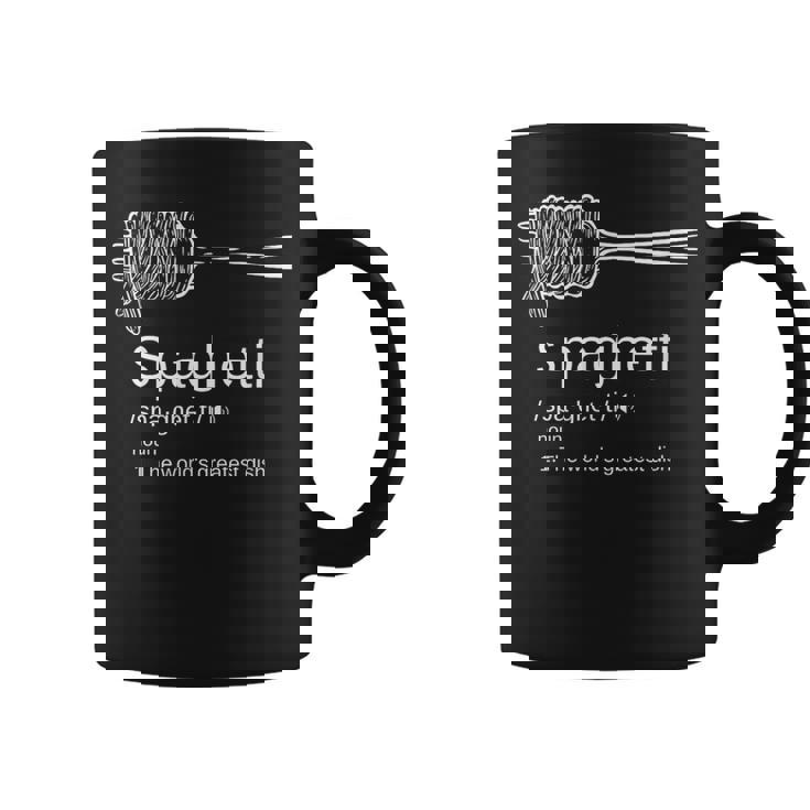 パスタ好きを意味する面白いスパゲッティ。 コーヒーマグ