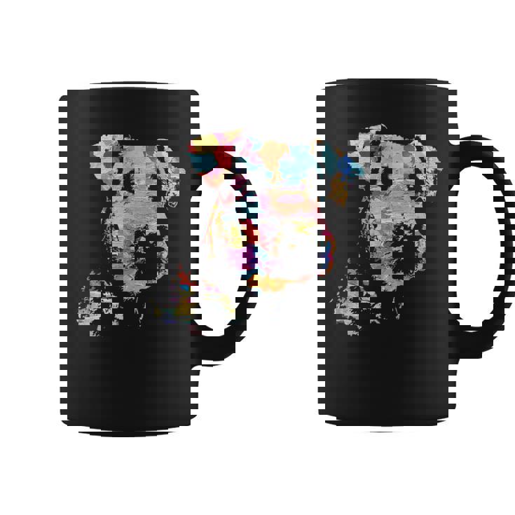 パステルペイント エアデールテリアポートレート コーヒーマグ