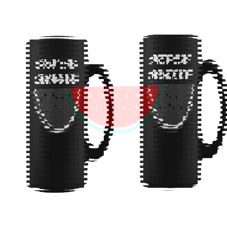 パレスチナスイカ ジェノサイドを止める コーヒーマグ