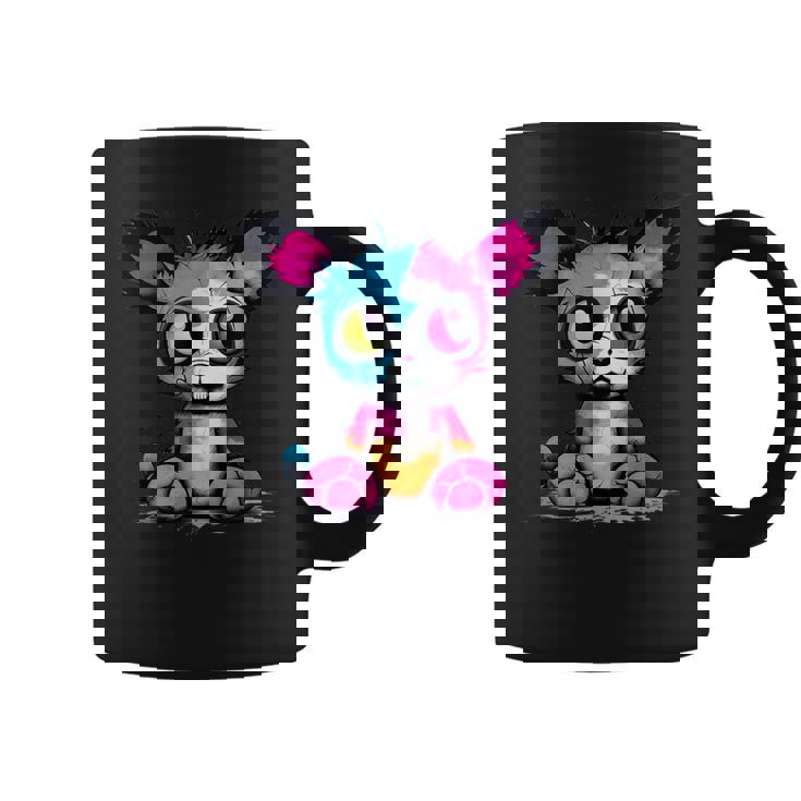 パンク モンスター 都会のぬいぐるみ くま 不気味でかわいい 怖い コーヒーマグ