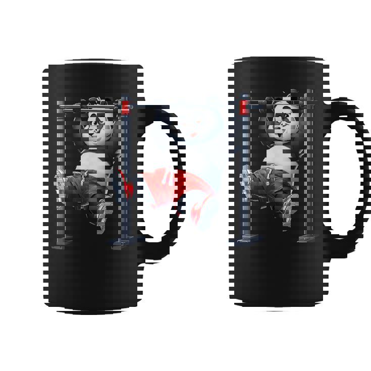 パンダ 懸垂 トレーナー ジム フィットネス ワークアウト トレーニング コーヒーマグ