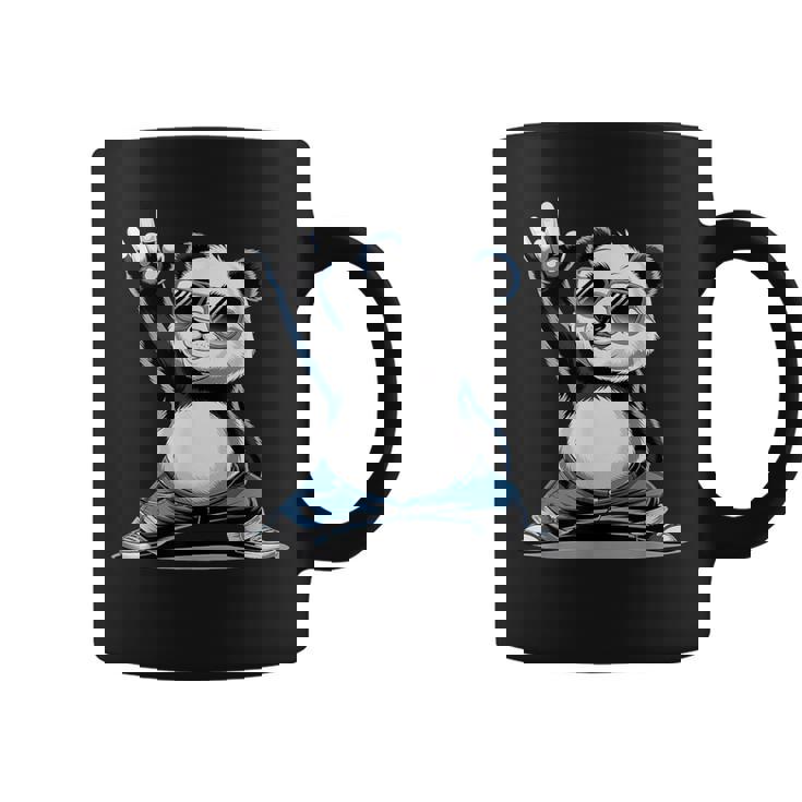 パンダ 熊 ロック 音楽 男性 子供 女性 面白い パンダ コーヒーマグ