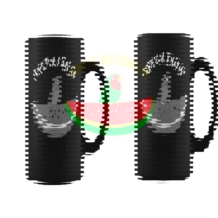 パーフェクトスイカラブバード、バーブミーム、グリーンオウムフルーツ コーヒーマグ