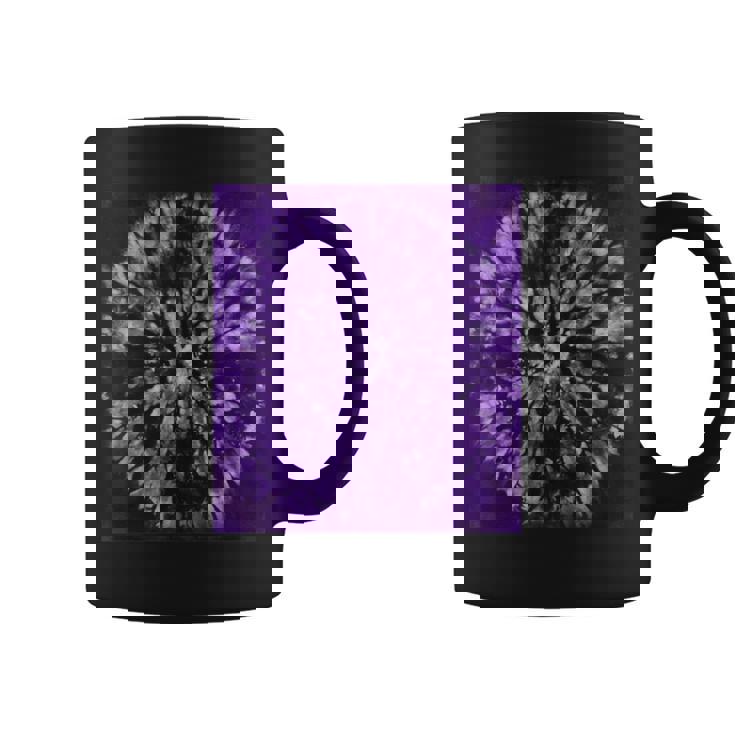 パープルバティックタイダイ ボヘミアンパターン コーヒーマグ