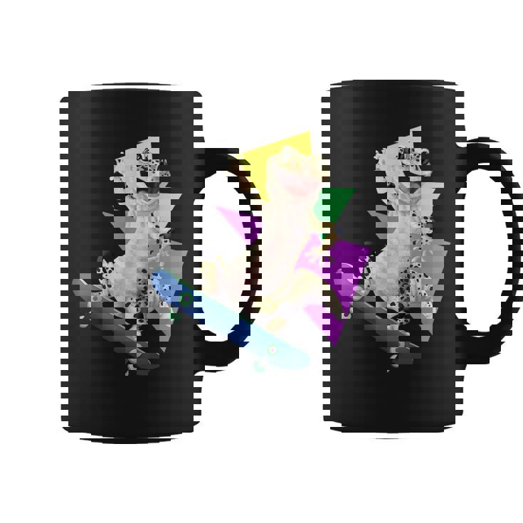 ヒョウモントカゲモドキ スケートボードのトカゲ コーヒーマグ