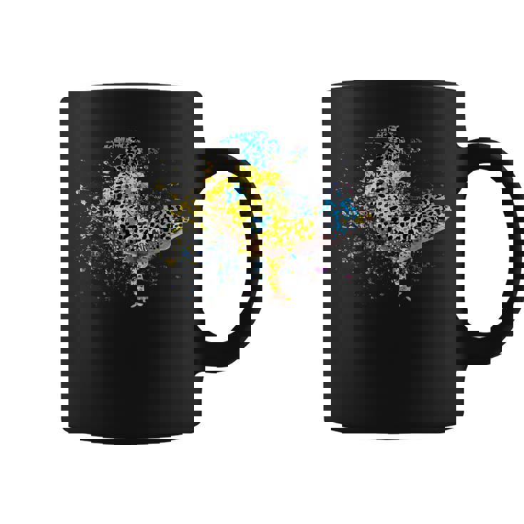 ヒョウモントカゲモドキ 水彩画 爬虫類飼育員 ヤモリ 扇子 コーヒーマグ