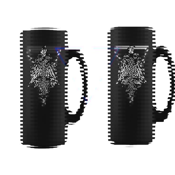 ビザンチンイーグル 東方正教会 クリスチャン 信仰 バイオレット コーヒーマグ