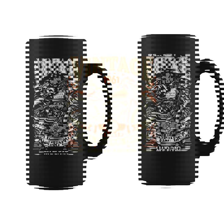 ビンテージ 1961 1961年生まれ 63歳の誕生日 バイクバイカー コーヒーマグ