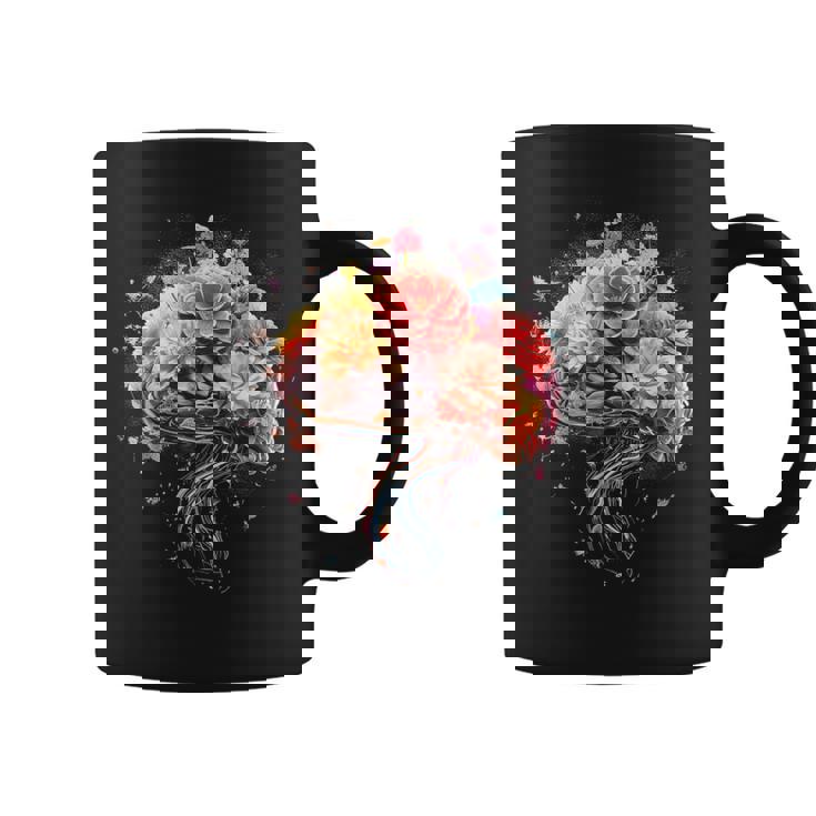 ビンテージ 人体解剖学 脳 カラフル 脳 科学と芸術 コーヒーマグ