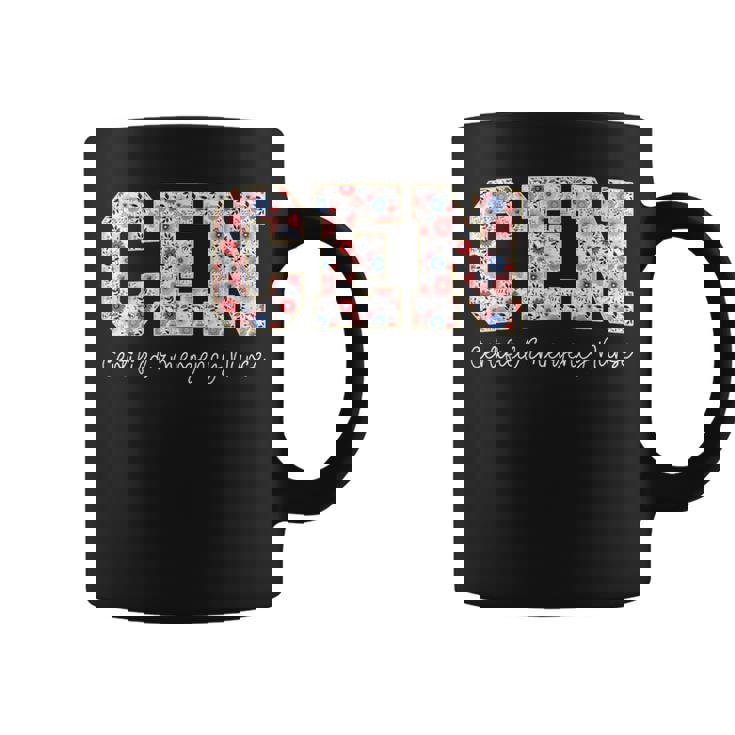 ビンテージcen認定緊急看護師ワイルドフラワーer医師 コーヒーマグ