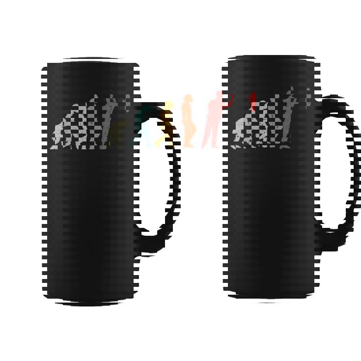ビンテージダーツ進化面白いダーツダーツプレーヤーのギフト コーヒーマグ