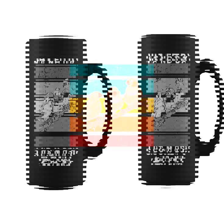 ビンテージ今日必要なのはキンカチョウがたくさん コーヒーマグ