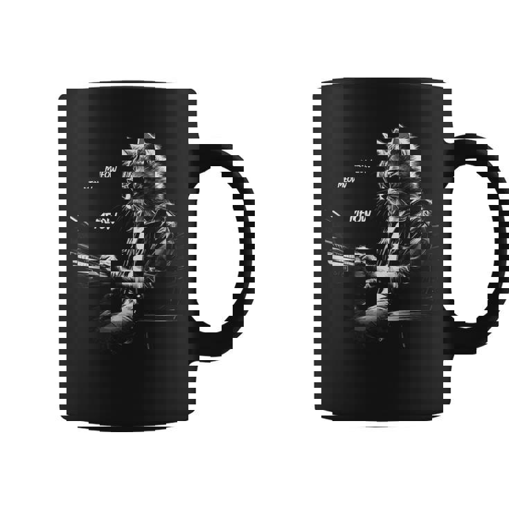 ピアノを弾くクラシック猫 鍵盤交響曲 コーヒーマグ