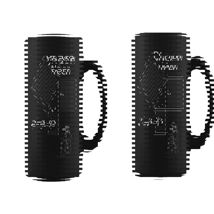 ピタゴラス定理の設計 コーヒーマグ