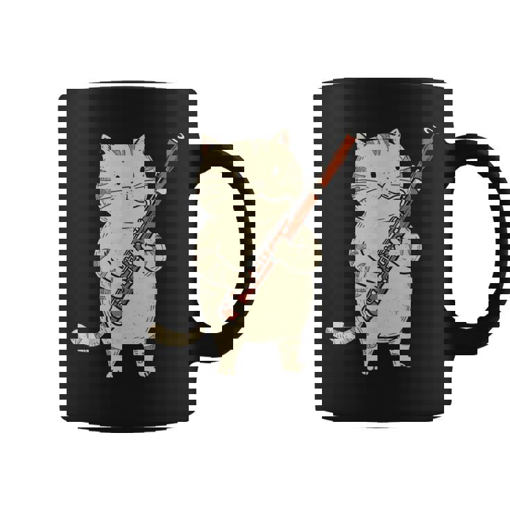 ファゴット猫ミュージシャン レトロ キュート バンド オーケストラ コーヒーマグ