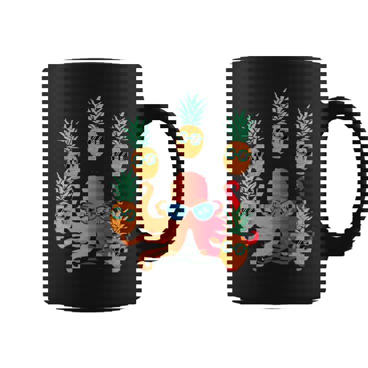 ファニー クール オレンジ タコ ジャグリング パイナップル コーヒーマグ