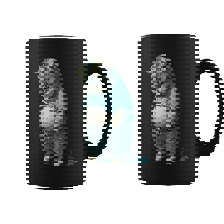 ファニー ファット キャット 子猫 アート デザイン 猫 飼い主 ペット愛好家 ギフト コーヒーマグ