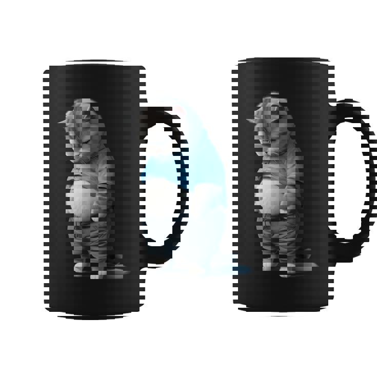 ファニー ファット 悲しい猫 アートデザイン 太った子猫 猫好き コーヒーマグ