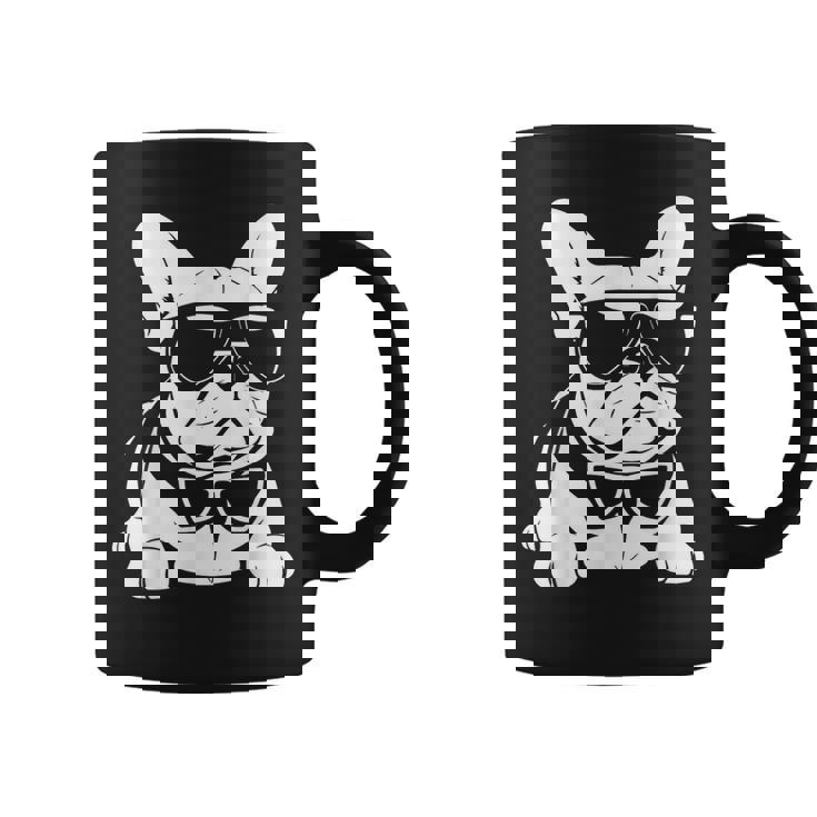 ファニーフレンチブルドッグ サングラス付き フレンチブルドッグ コーヒーマグ