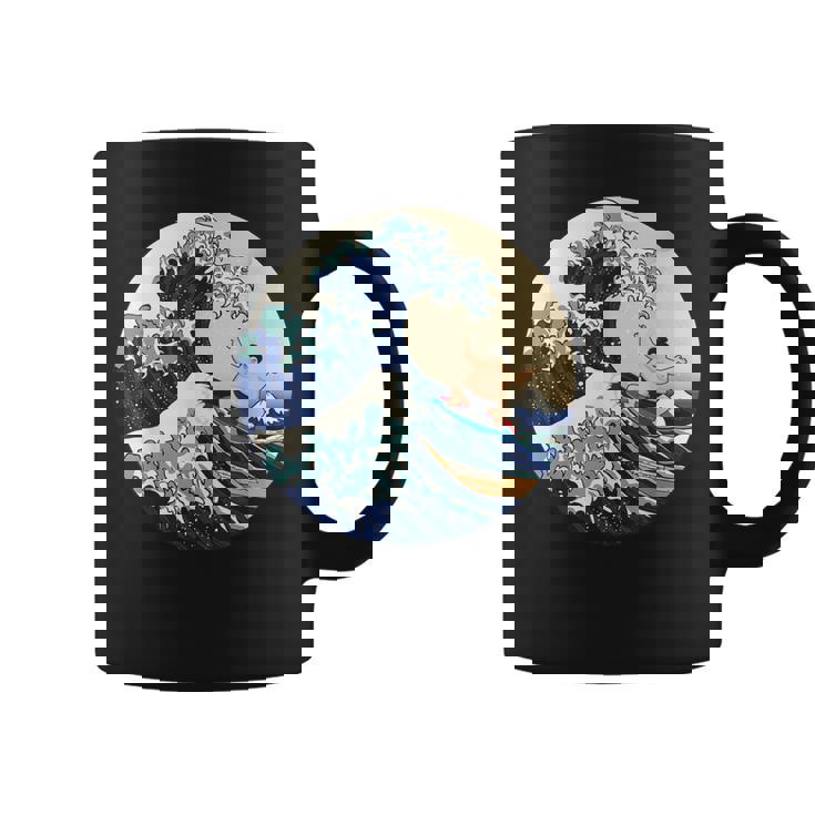 ファンシー 神奈川 大波 相撲 サーフィン パロディ コーヒーマグ