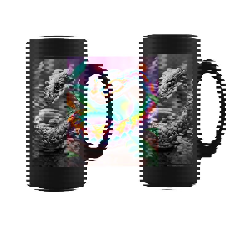 ファンタジー かわいい 鮮やかな蛇の葉 コーヒーマグ