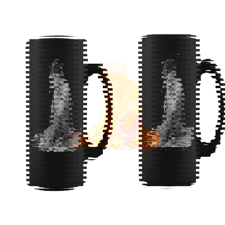 ファンタジー織りラップ糸 コーヒーマグ