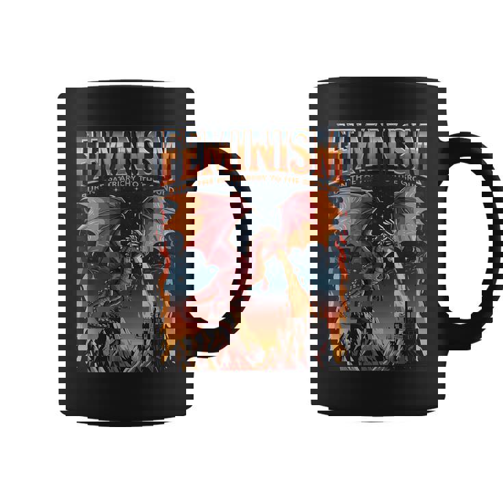 フェミニズム ドラゴン 家父長制を地面に燃やす フェミニスト コーヒーマグ