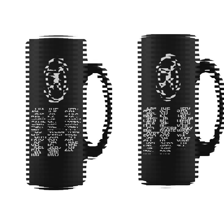 フォネティックコード飛行機パイロット コーヒーマグ