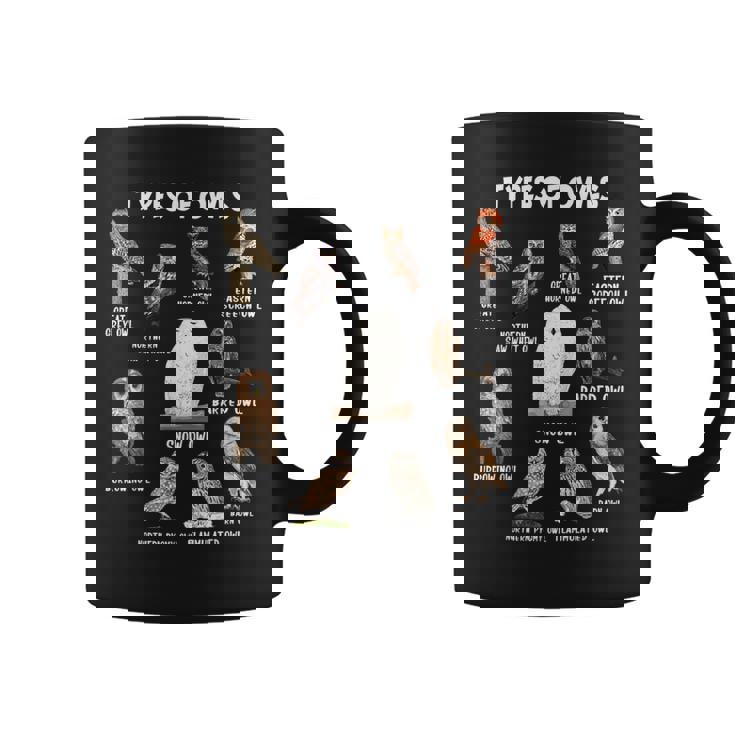 フクロウの種類 教育コレクション かわいいフクロウ愛好家 面白い コーヒーマグ