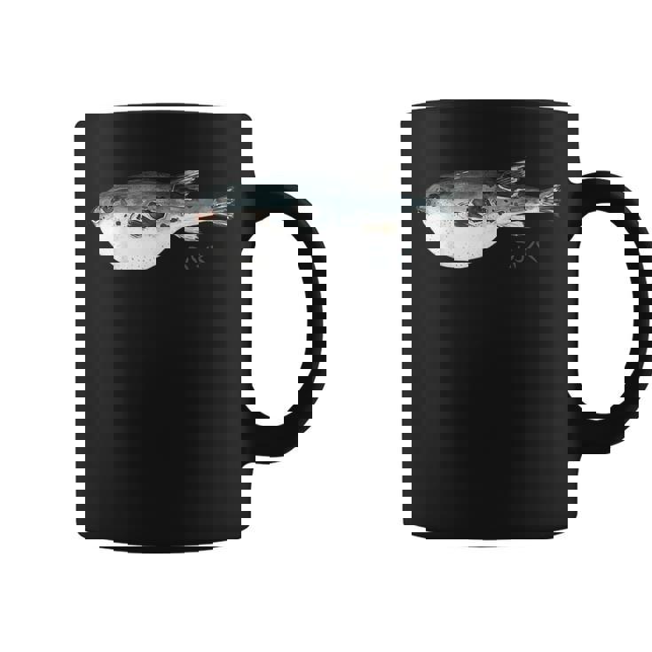 フグ 漁師デザイン 海洋愛好家向け コーヒーマグ