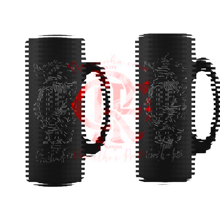 フラメンゴtシャツ赤と黒の コーヒーマグ