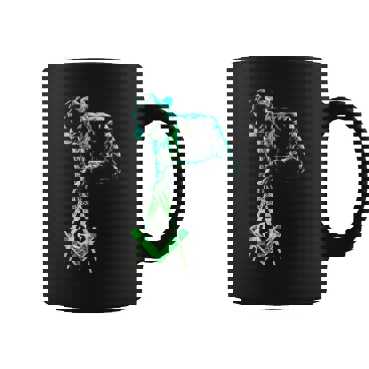 フリーメイソンをテーマにしたフリーメイソンがツールを運びます」S&C コーヒーマグ