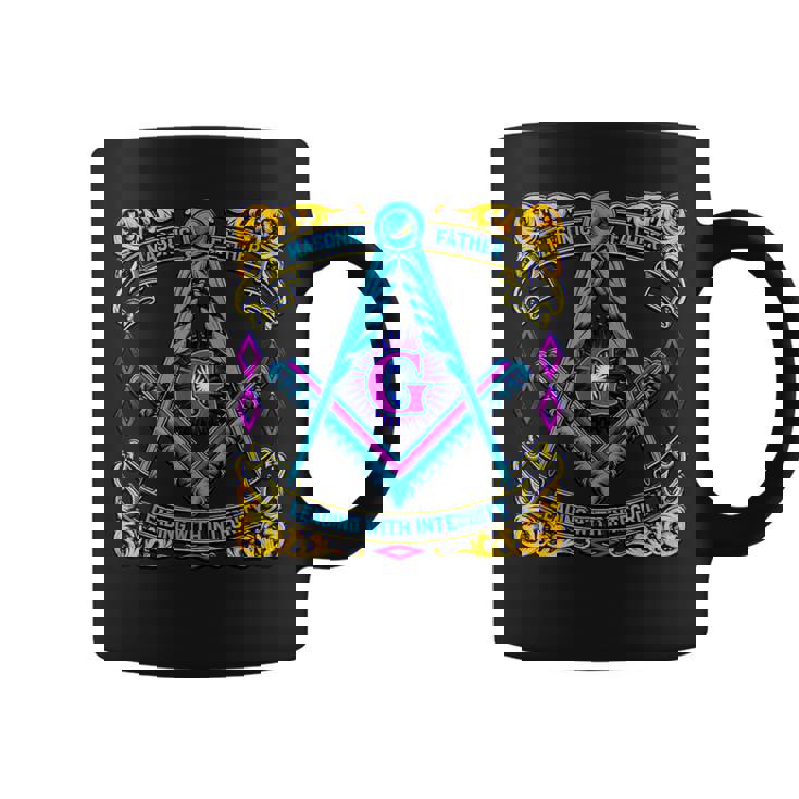 フリーメーソンのシンボル「誠実さをもってリードするフリーメーソンの父」 コーヒーマグ