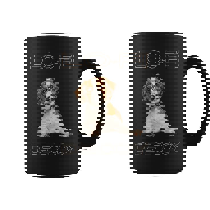 フルカラー インテリデコピン 眼鏡犬 Lo-Fi ヒップホップ 音楽愛好家 犬好き コーヒーマグ