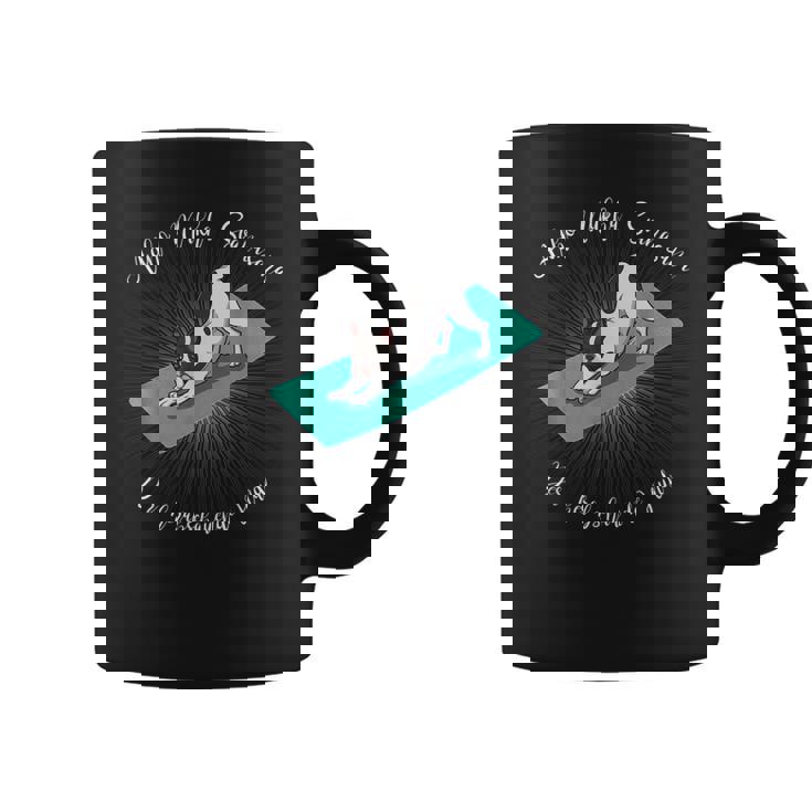 フレンチブルドッグヨガ用ヨガダウンワードドッグ コーヒーマグ