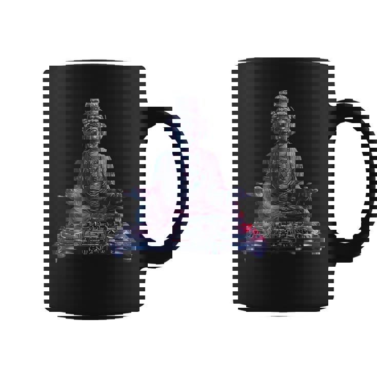 ブッダ Dj 瞑想 ダンス クラブ ハウス ターンテーブル Dj ブッダ コーヒーマグ