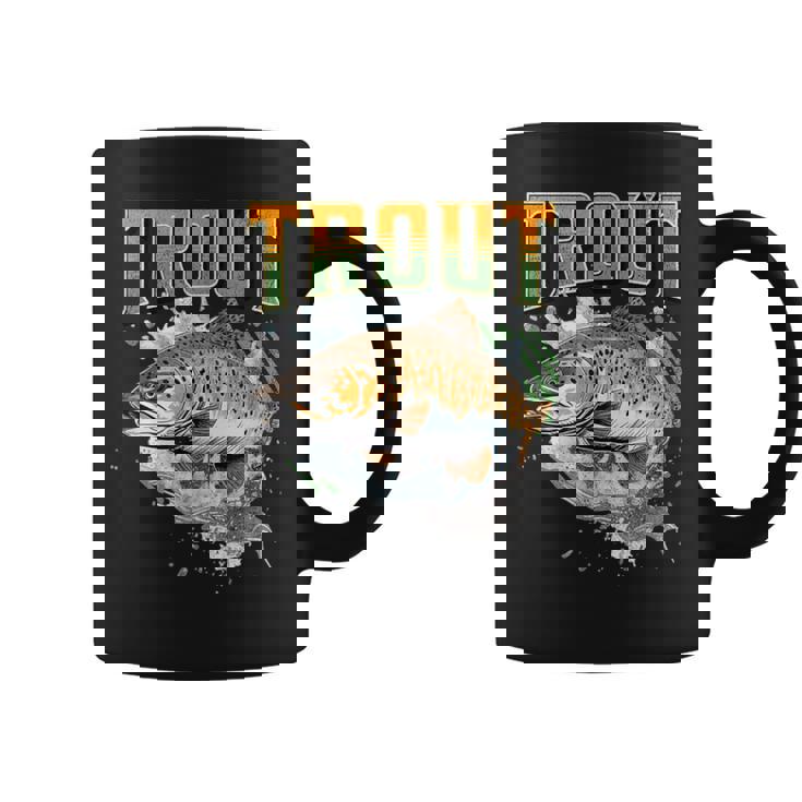 ブラウントラウト 釣り アウトドア 自然愛好家 淡水魚 コーヒーマグ