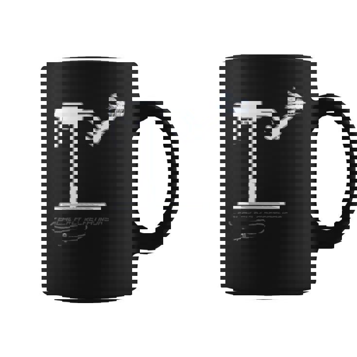 ブラックフライフロントバック コンプトンアウトタ マネーフライタイイングフィッシング コーヒーマグ