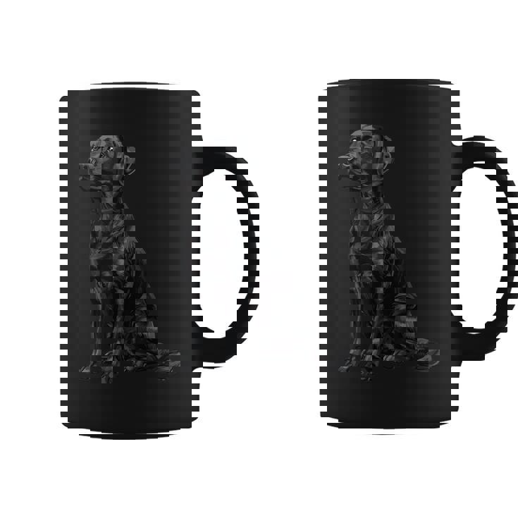 ブラックラブラドールレトリバー コーヒーマグ