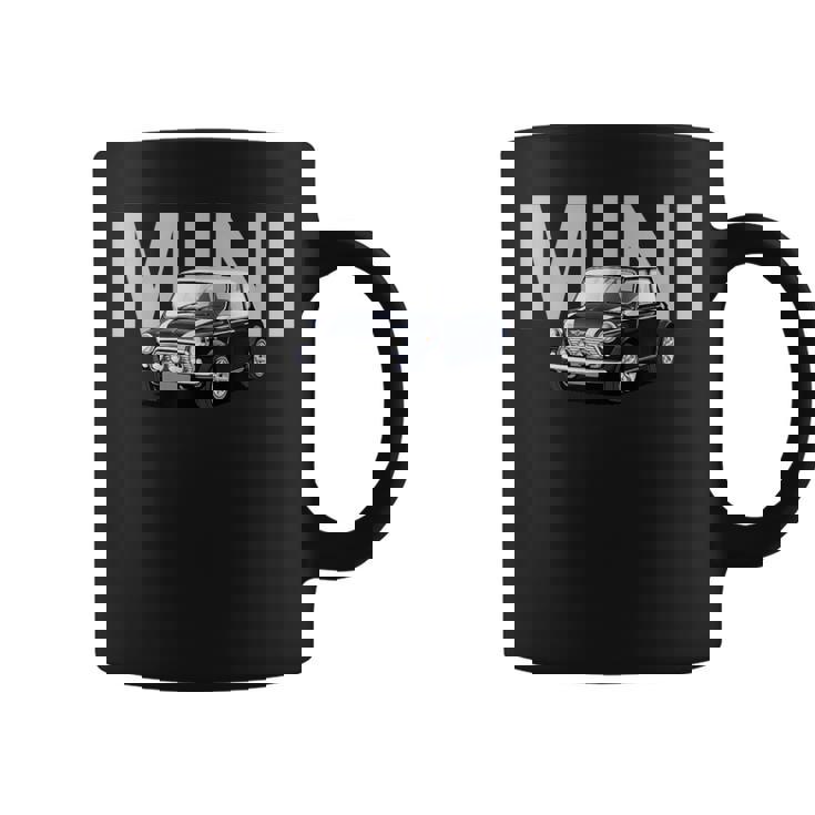 ブリティッシュクラシック スポーツカー ブルー ミニ コーヒーマグ