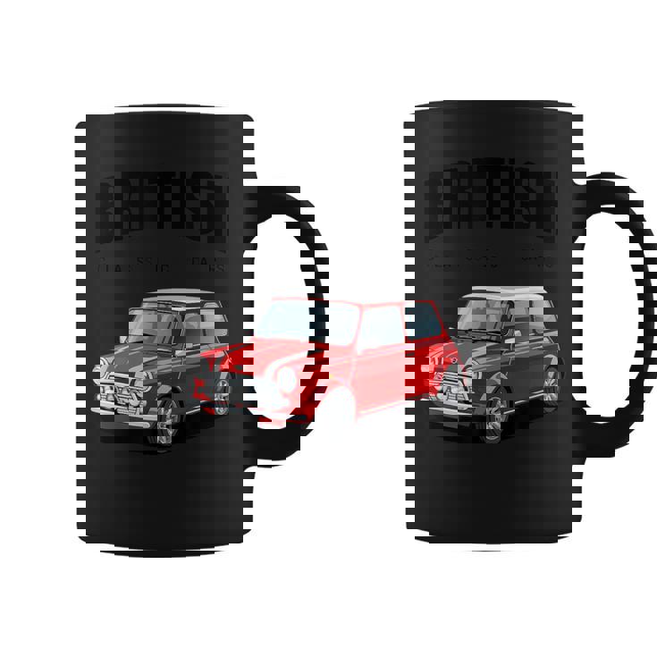 ブリティッシュクラシックカー レッド ミニスポーツカー コーヒーマグ