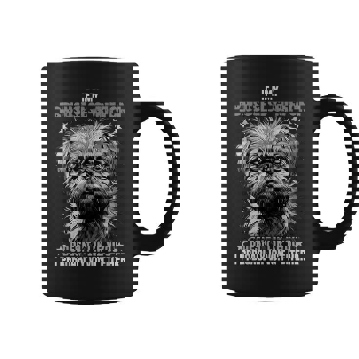 ブリュッセル グリフォン 愛犬家の飼い主のためのデザイン ブリュッセル グリフォン コーヒーマグ