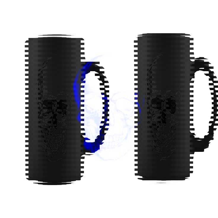 ブルー ドクロ コーヒーマグ