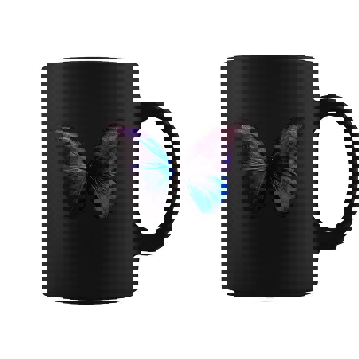 ブルー モルフォ バタフライ アートプリント コーヒーマグ