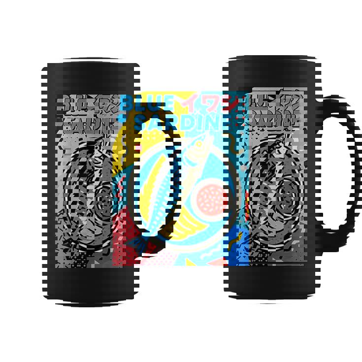 ブルーイワシ 和風メンフィススタイル コーヒーマグ